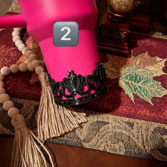 Queen Crown Tumbler Boot, Tumbler Boot Sleeve, Princess Crown Boot - Picture 2 of 8